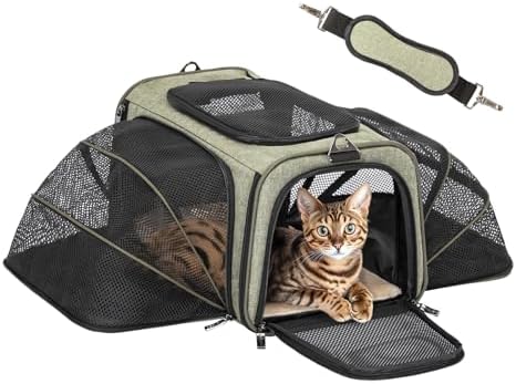 Petsfit Small Double Expandable Cat Carrier by Petsfit