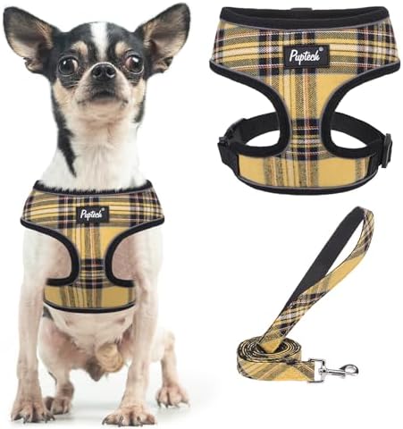 PUPTECK Small Dog Harness and Leash Set No Pull by PUPTECK