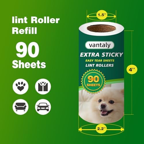 Extra Sticky Lint Roller Refills, Fits Most 3.9"-4" Standard Size Lint Roller - Image 3
