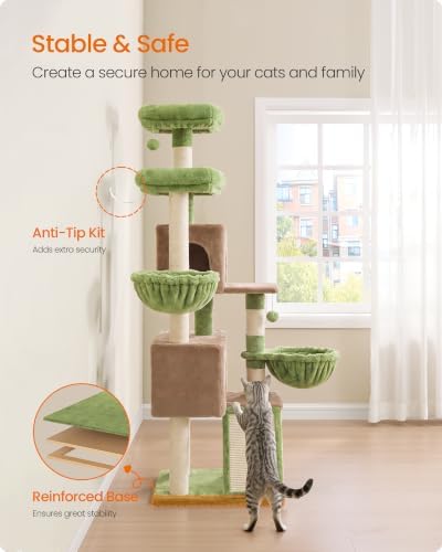 Feandrea Cat Tree, 68.5-in Tall Cat Tower - Image 6