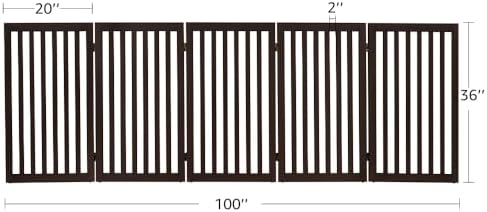 unipaws 36”H Free Standing Pet Gate - Image 7