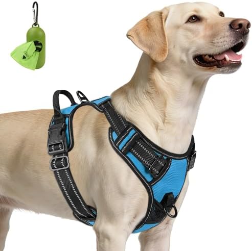 Joytale No Pull Dog Harness for Large Dogs, Front Clip, Sky Blue by Joytale