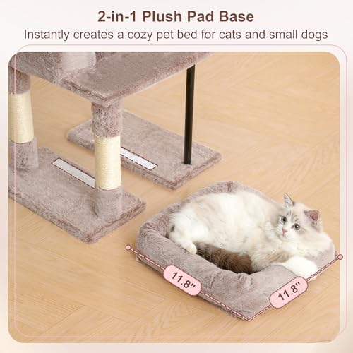 Heybly Cat Tree, 45.3" Cat Tower - Image 6