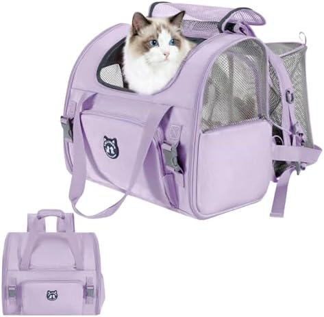 Lollimeow Expandable Large Cat Carrier Backpack, Supports up to 14 lbs by Lollimeow