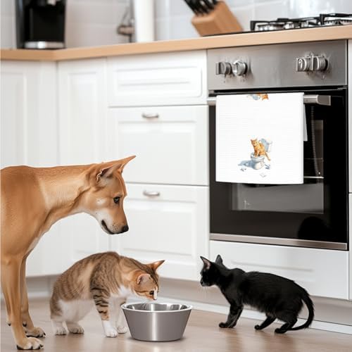 Funny Orange Cat Bathroom Hand Towels, Gifts - Image 6