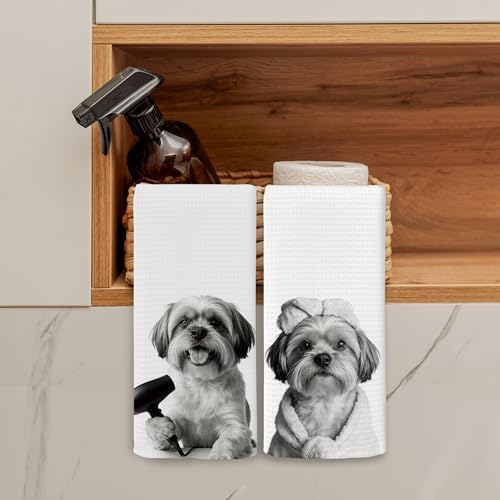Dog Kitchen Towels Decor Set of 2 - Image 3