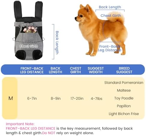 Mosago Dog Backpack Carrier, Front Chest Carrier - Image 3
