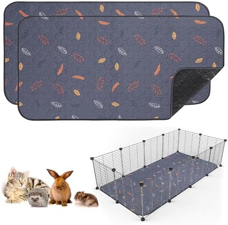 Sunheir 2 Pack Washable Guinea Pig Pee Pads by SUNHEIR