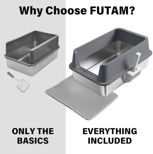 Stainless Steel Litter Box, XL Metal Litter Box - Image 4