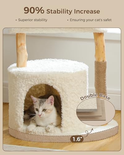 MUTTROS Modern Wood Cat Tree for Large Cats - Image 3