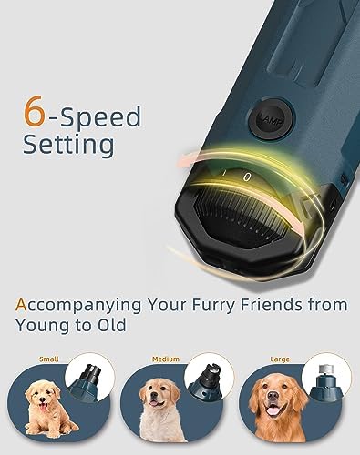 6-Speed Dog Nail Grinder& 5 Grinding Heads - Image 4