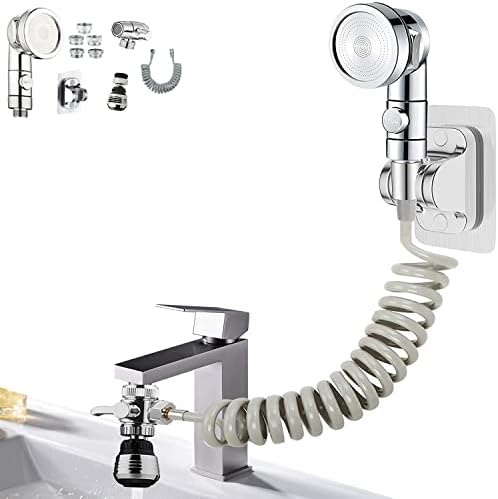 Sink Faucet Sprayer Attachment, Sink Shower Sprayer Attachment Set To Tub Faucet by MOSELNY