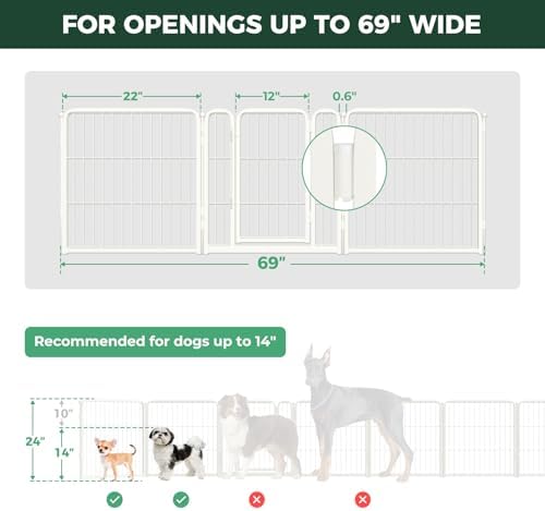 FXW Dog Gate, Extra Wide Adjustable - Image 6