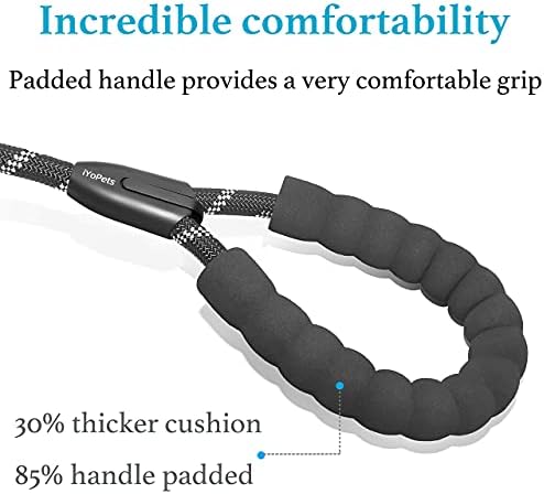 Double Dog Leash with Two Extra Traffic Handles, 18~120 lbs - Image 3