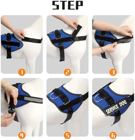 MUMUPET Service Dog Harness, No Pull & Reflective Pet Vest - Image 6