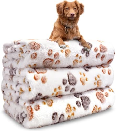 Dog Blankets for Medium Large Dogs Washable, 3 Pack Pet Blanket Washable 41" x by NXDZI