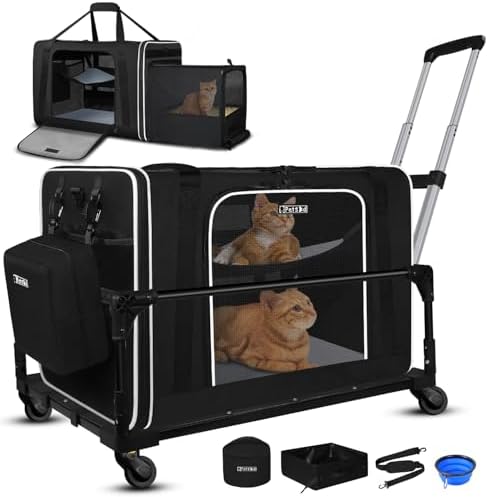 Petskd Side Expandable Extra Large Cat Carrier by Petskd