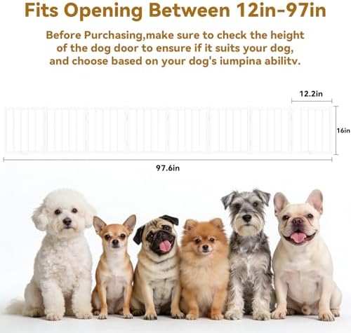 Snuowu 16" Freestanding Short Dog Gate - Image 2