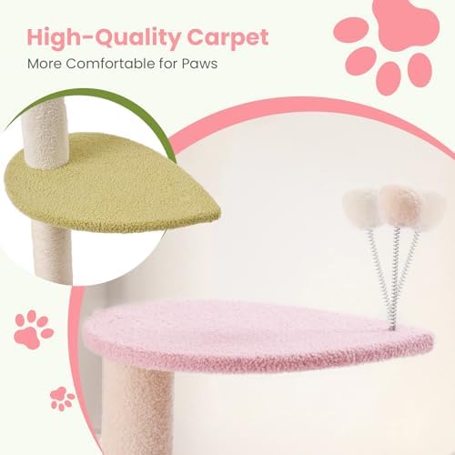 Max & Marlow 95-108" Floor to Ceiling Adjustable Cat Tree - Image 5