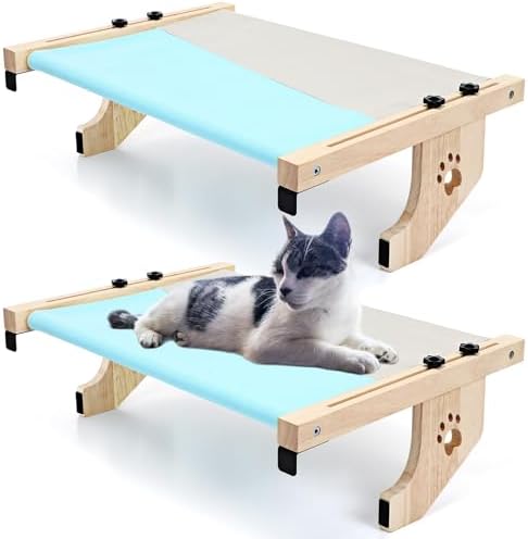 Suzile 2 Pack Cat Window Perch, Holds up to 33 Lbs by Suzile
