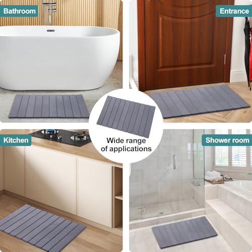 Foldable Stone Bath Mat, Quick-Drying Diatomite Bath Mat - Image 7