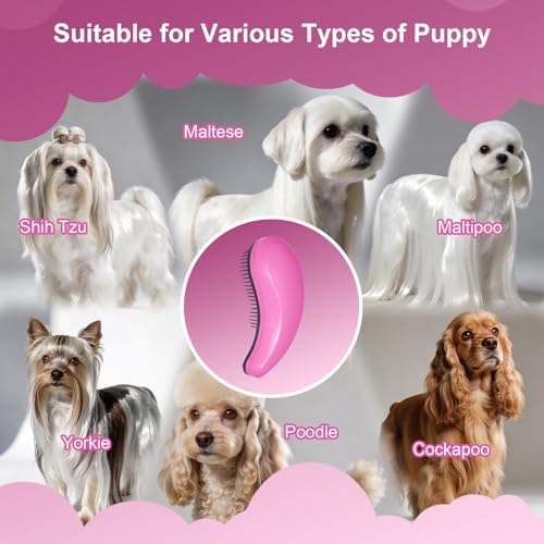 Small Dog Brush, Skin-friendly Soft Bristles - Image 6