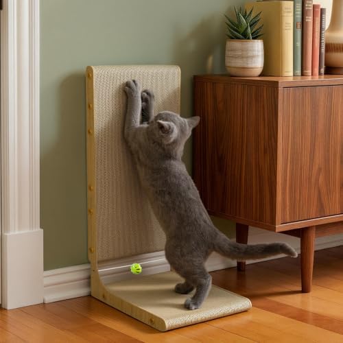 Conlun Cardboard L Shape Cat Scratcher 22" - Image 7