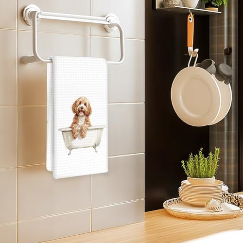 Cavapoo Gifts Funny Dog Hand Towels, Cute Pet Decor - Image 2
