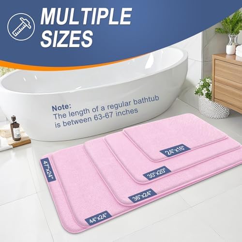 OLANLY Thick Memory Foam Small Bathroom Rug 24x16, Absorbent Bath Mat - Image 5