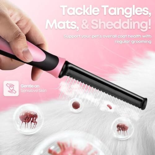 Flexzion Metal Pet Comb for Cats & Dogs - Image 5