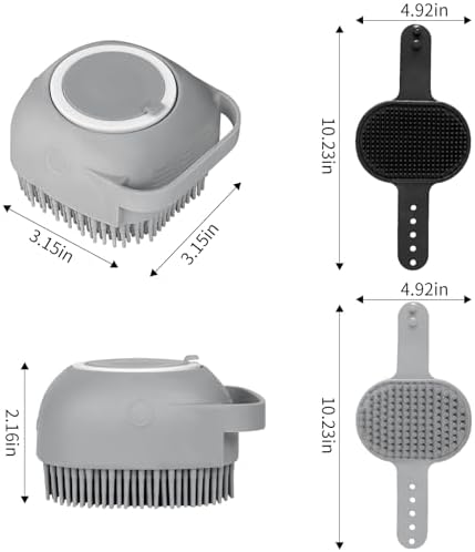 Comotech 6PCS Dog Bath Brush & Dog Toothbrush | Adjustable Handle Shampoo Brush - Image 6