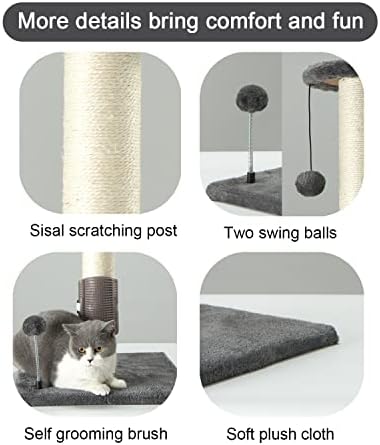 PEEKAB 32" Tall Cat Scratching Post Sisal Scratch Posts, - Image 2