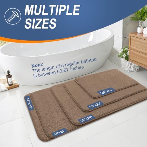 OLANLY Memory Foam Bathroom Runner Rugs 47x17, Absorbent Long Mat - Image 5