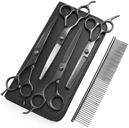 8.0 in 9CR Titanium Professional dog grooming scissors set, Grooming Scissors by yawpnan