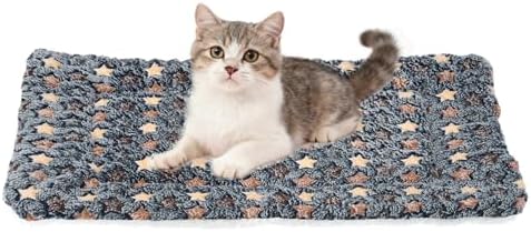 Dog Cat Bed Mat, Soft Coral Fleece Pet Cushion Pad by Unknown