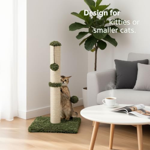MECOOL Cat Scratching Post Premium Basics Kitten Scratcher Sisal Scratch Posts - Image 5