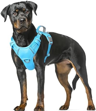 BARKBAY Dog Harness for Large Dogs No Pull Dog Vest ID Tag Pocket by BARKBAY