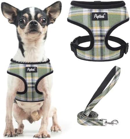 PUPTECK Small Dog Harness and Leash Set No Pull by PUPTECK