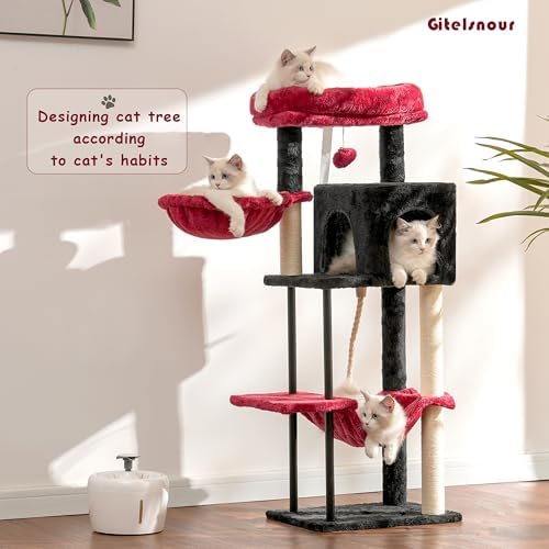 Gitelsnour Cat Tree, 43.3'' Cat Tower - Image 2