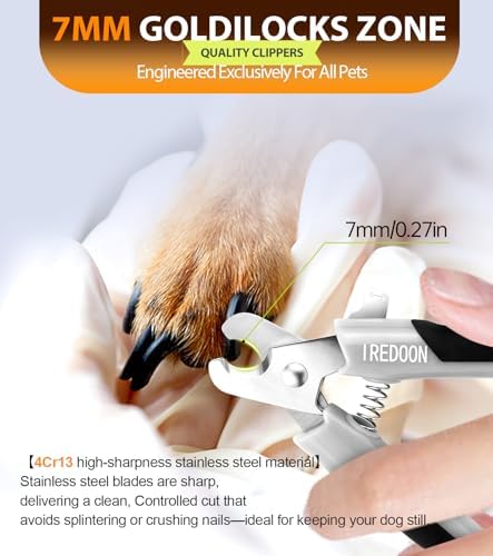IREDOON Dog Nail Clippers, Ultra-Sharp Pet Nail Clippers - Image 2
