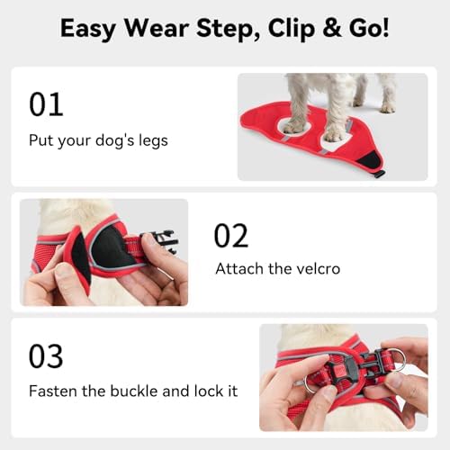 Joytale Step-in Dog Harness, Soft Breathable Mesh - Image 3