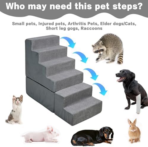 6-Step 35D Foam Dog Stairs Steps - Image 3