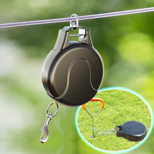 30ft Retractable Dog Leash, 2-in-1 Retractable Dog Lead by Pestairs