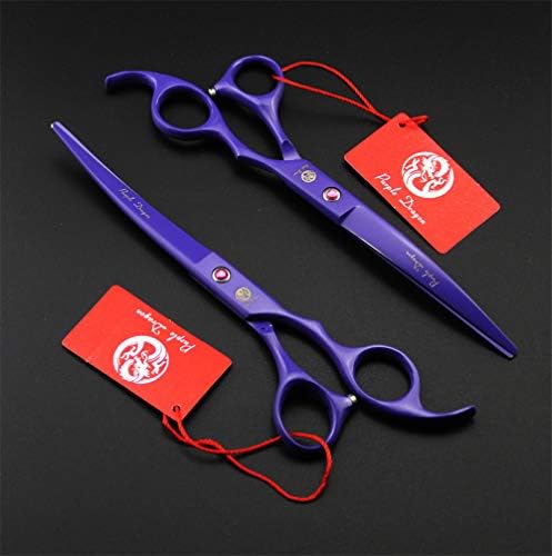 Purple Dragon 7.0 inch Dog Grooming Scissors Set - Image 5