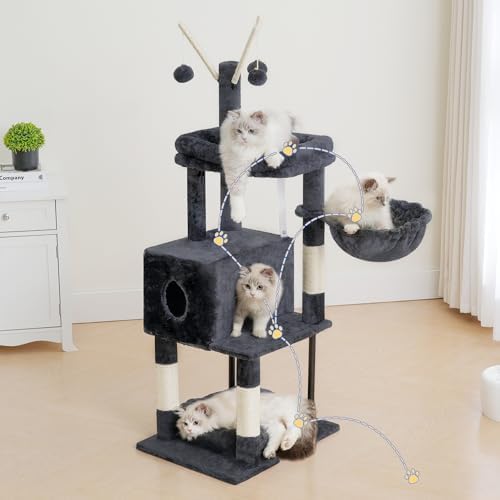 Heybly Cat Tree, 45.3" Cat Tower - Image 2