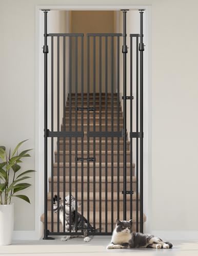 Extra Tall Cat Gate for Doorway, Pressure Mounted Pet Gate by Sprouterie
