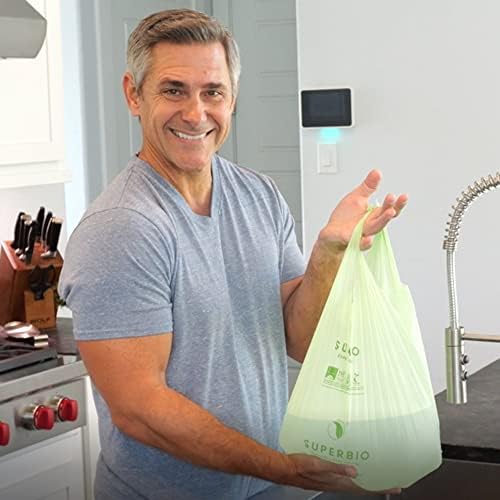 SUPERBIO 3 Gallon Compostable Food Waste Bags - Image 2
