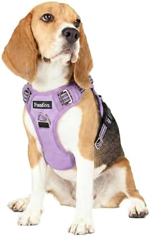 Funfox Dog Harness No Pull, Adjustable Pet Vest Harness, Super Soft Material by MyFUNFOX