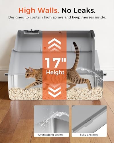 GTPLAYER XXXL Stainless Steel Cat Litter Box - Image 7