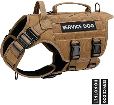 Petnanny Tactical Dog Harness Service Vest by PETNANNY